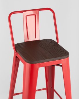 Стул полубарный TOLIX WOOD со спинкой - 4390