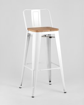 Стул полубарный TOLIX WOOD со спинкой - 4390