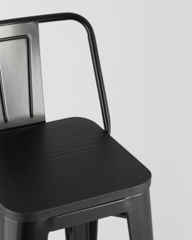 Стул полубарный TOLIX WOOD со спинкой - 4390