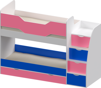 КРОВАТЬ ДЕТСКАЯ ДВУХЪЯРУСНАЯ «ИНДИГО 9» - 41440