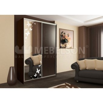 Шкаф купе Рио 1-600 бабочки - 23813