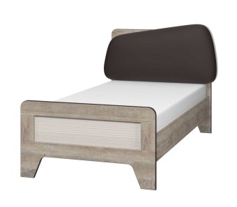 Кровать с мягким элементом 900 с настилом  Тайм - 19337