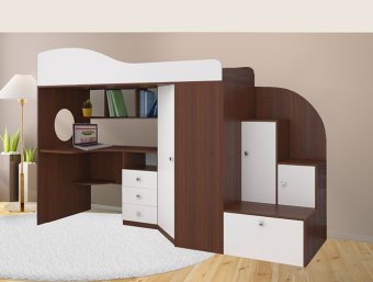 Кровать чердак Кадет 1 - 37267